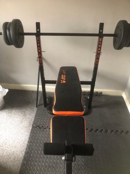 Buy & Sell Greater Manchester Salford - Photos for Weights bench plus barbell with weights