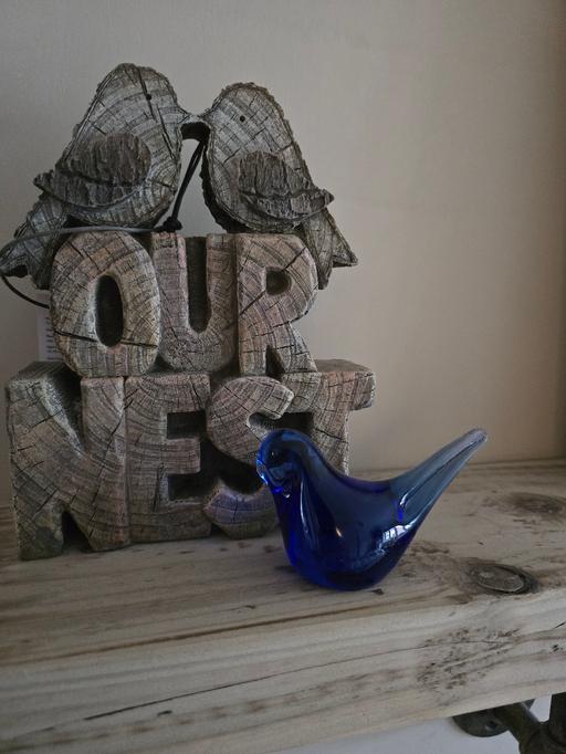 Buy & Sell West Midlands Sandwell - Photos for Blue glass bird 🐦 paperweight- as new