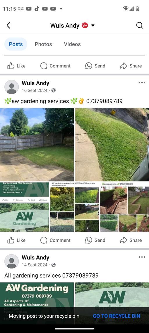 Buy & Sell West Midlands Dudley - Photos for gardening services 07379089789