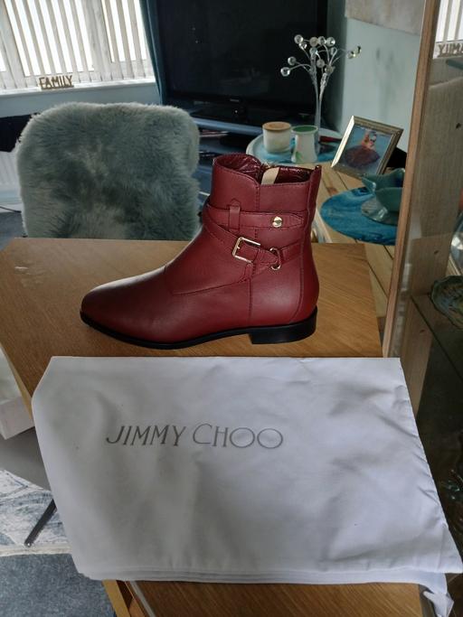 Buy & Sell Kent Gravesham - Photos for Jimmy choo wine colour boots size 6 slim fit