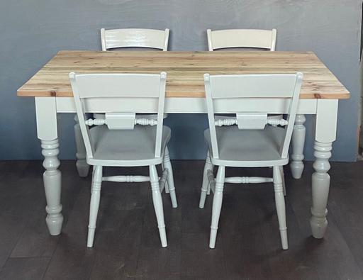 Buy & Sell Denbighshire - Wales Prestatyn - Denbighshire - Photos for Farmhouse dining table with four chairs