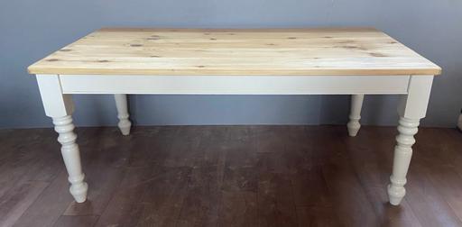 Buy & Sell Denbighshire - Wales Prestatyn - Denbighshire - Photos for Solid wood farmhouse dining table 6ft