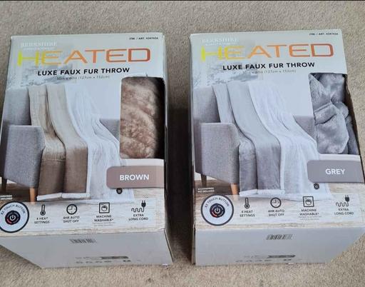 Buy & Sell West Midlands Birmingham - Photos for Berkshire Luxury Heated Throw x2