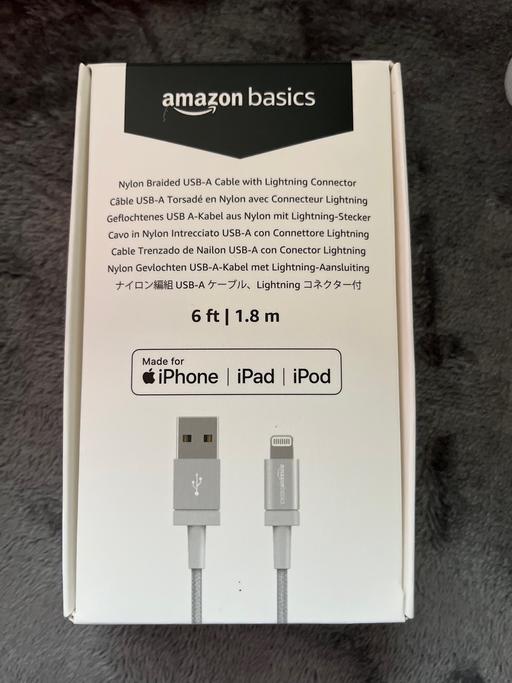 Buy & Sell Kent Folkestone and Hythe - Photos for Braided USB-A cable with lightning connector