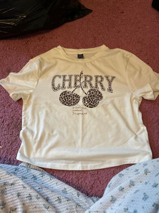 Buy & Sell Swansea - Wales Loughor - Swansea - Photos for Cheetah print cherry top