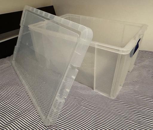 Buy & Sell South West London Battersea - South West London - Photos for 3 Large Plastic Storage Boxes with Lids