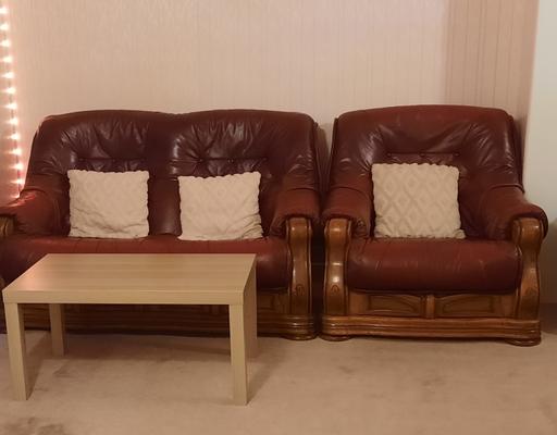 Buy & Sell West London Yeading - West London - Photos for Oak and leather sofas