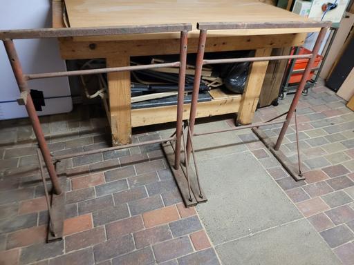 Buy & Sell West Midlands Solihull - Photos for 2 solid metal trestles ideal for trades/DIY