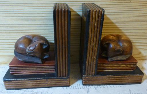 Buy & Sell Devon Plymouth - Photos for Decorative Wooden Cat Bookends