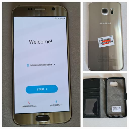 Buy & Sell West Midlands Walsall - Photos for Samsung Gold S6 32GB with new flip case