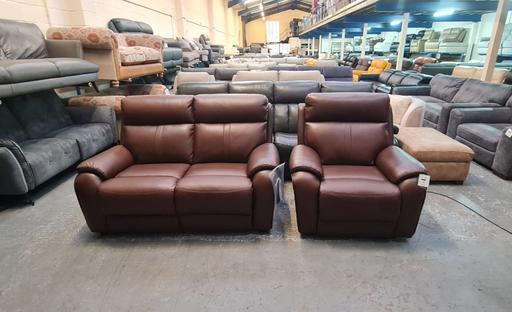 Buy & Sell Flintshire - Wales Pentre - Flintshire - Photos for La-z-boy brown leather sofa and chair