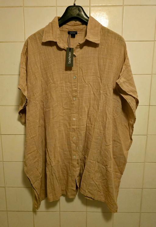 Buy & Sell South East London Greenwich - South East London - Photos for Boohoo Linen Look Button Front Beach Shirt