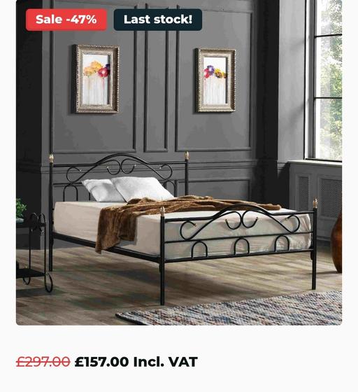 Buy & Sell Greater Manchester Tameside - Photos for European kingsize bed frame bnib