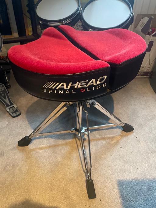 Buy & Sell Derbyshire Bolsover - Photos for Ahead Spinal Glide Drum Throne Red