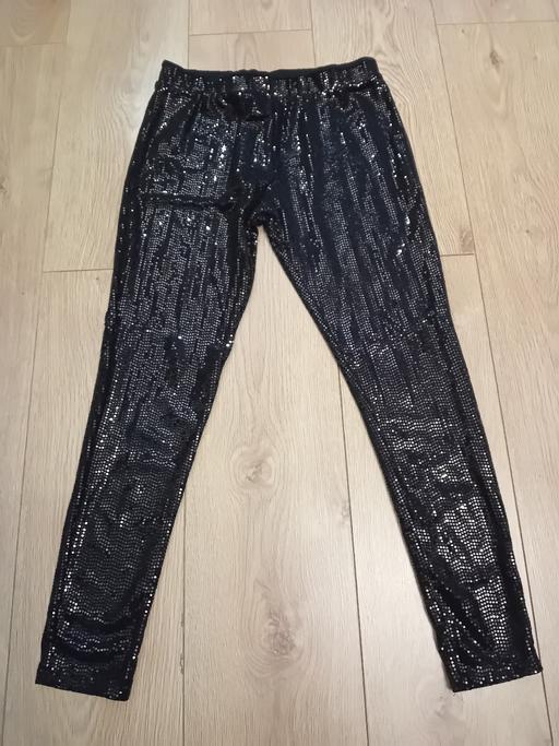 Buy & Sell Essex Thurrock - Essex - Photos for Next Black Sequinned Trousers - 13yrs