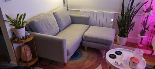 Buy & Sell West London Hounslow - Photos for 2 Seater Chaise Sofa with Separate Sofa Stool