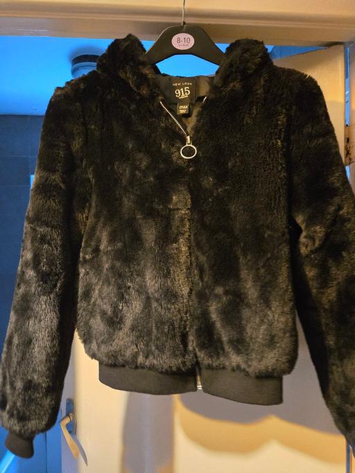 Buy & Sell Staffordshire Tamworth - Photos for Girls New look Fur coat/ hood age 13-14 years