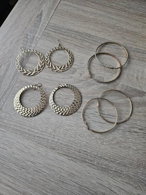 Buy & Sell South Yorkshire Doncaster - Photos for set of 4 large hoop earrings..pierced ears