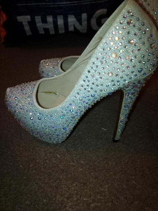 Buy & Sell Lancashire South Ribble - Photos for sliver glitter high heels size 5