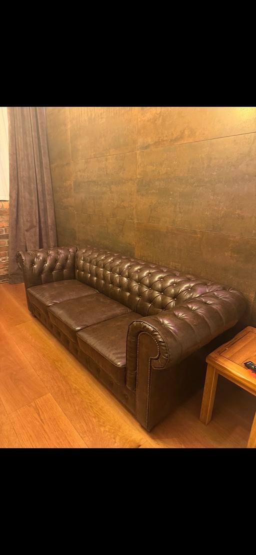 Buy & Sell Greater Manchester Manchester - Photos for brown chesterfield sofa