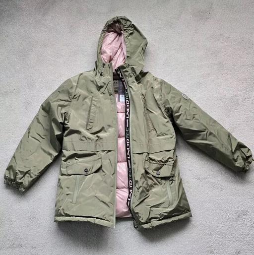 Buy & Sell East London Silvertown - East London - Photos for Next Khaki Green Pink Coat Age 12 Girls NWT