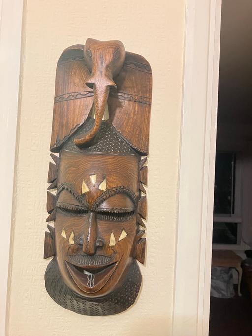 Buy & Sell East London Havering - Photos for Carved wooden wall mask