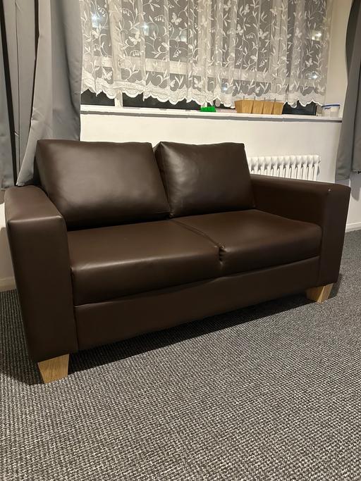 Buy & Sell Central London - Photos for Two seater sofa - brown