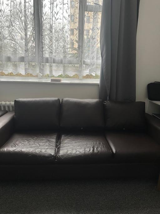 Buy & Sell Central London - Photos for Three seater sofa - brown