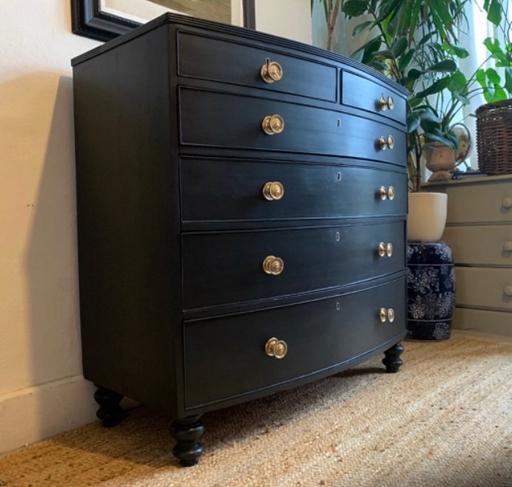 Buy & Sell South West London Sutton - Photos for Antique chest of drawers dresser black