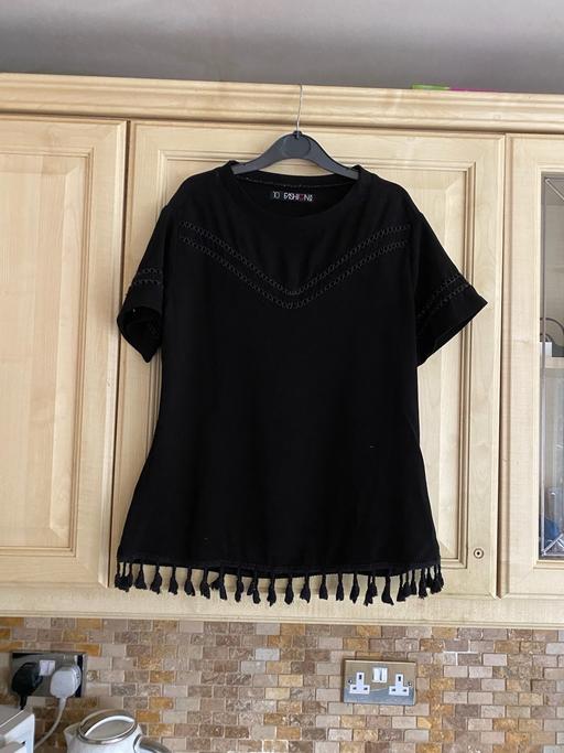 Buy & Sell West Midlands Birmingham - Photos for Women’s size 10 black short sleeve top