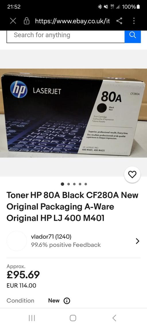 Buy & Sell West London East Acton - West London - Photos for toner HP 80A Black