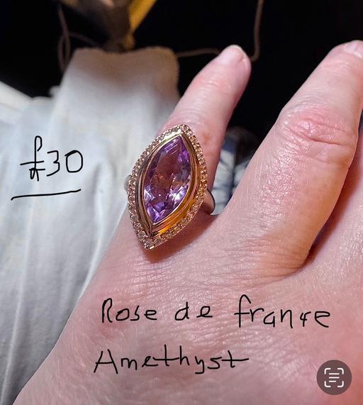 Buy & Sell South West London Kingston upon Thames - Photos for New Sizes L&M Rose De France amethyst ring