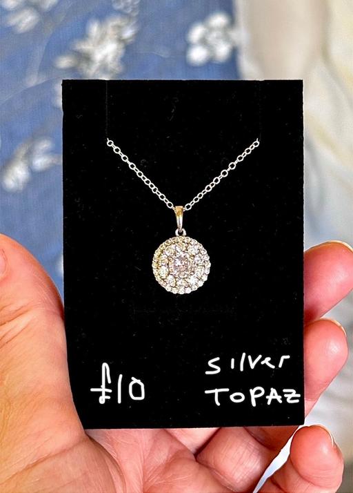 Buy & Sell South West London Kingston upon Thames - Photos for New Sterling silver topaz necklace