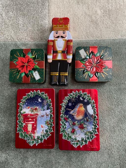 Buy & Sell West Midlands Dudley - Photos for Christmas Tins x 5 Empty