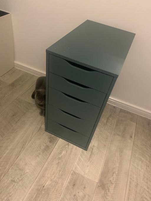 Buy & Sell Lancashire Blackburn with Darwen - Photos for IKEA Alex 5 drawer unit ( teal green )