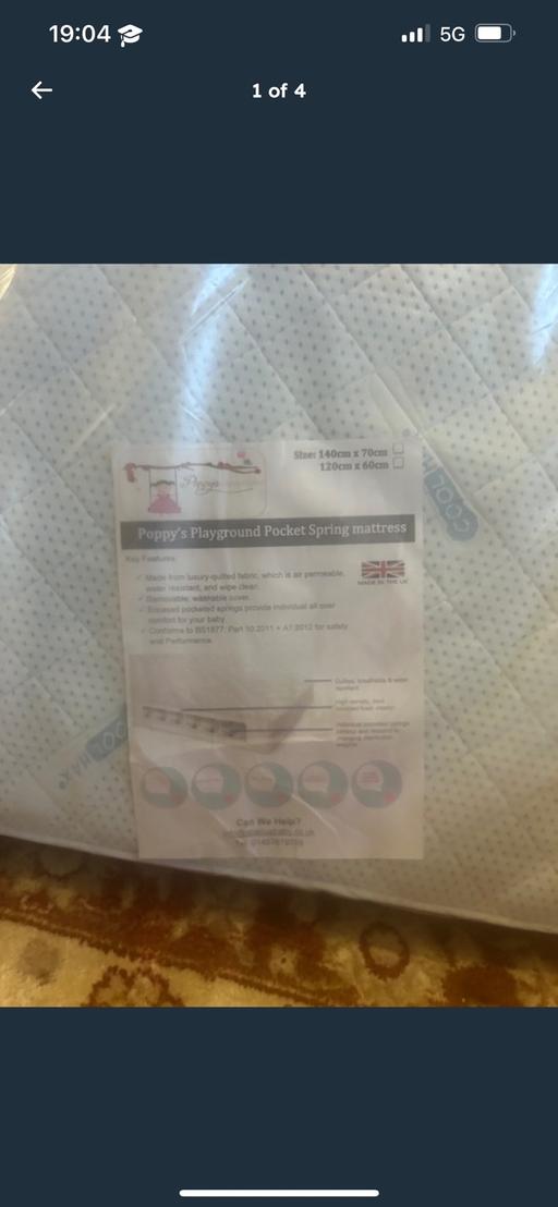 Buy & Sell South East London Rye Lane - South East London - Photos for New Penelope cot bed with mattress