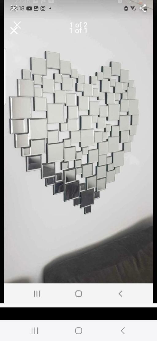 Buy & Sell Cheshire East Allgreave - Cheshire East - Photos for Heart shaped mosaic mirror