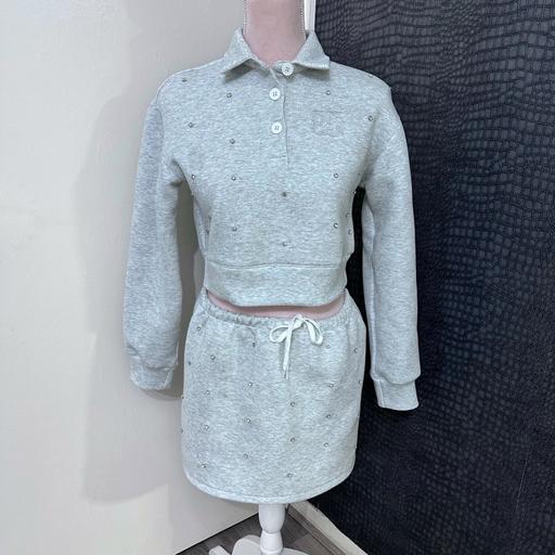 Buy & Sell South West London Earlsfield - South West London - Photos for Embellished scuba skirt & rugby shirt co ord