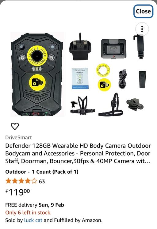 Buy & Sell East London Devons Road - East London - Photos for Body mounted video camera