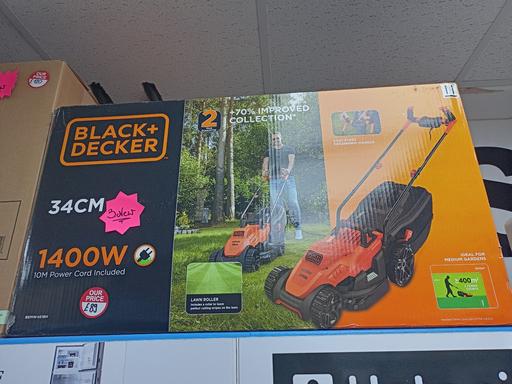 Buy & Sell Greater Manchester Wigan - Photos for New Black & Decker 34cm Lawnmower