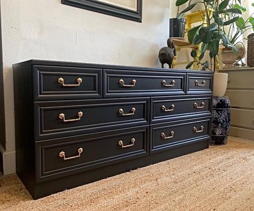 Buy & Sell South West London Sutton - Photos for G-plan chest of drawers vintage black dresser