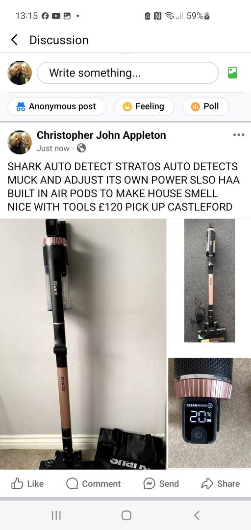 Buy & Sell West Yorkshire Wakefield - Photos for Shark stratos cordless