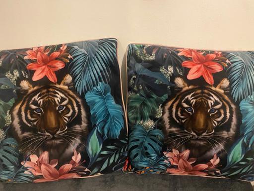 Buy & Sell Barking and Dagenham Dagenham - Barking and Dagenham - Photos for Tiger cushions velour (pair)