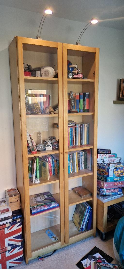 Buy & Sell South Yorkshire Barnsley - Photos for beautiful bookcase with glass double doors