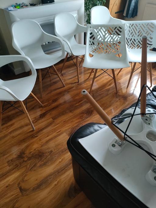 Buy & Sell West Yorkshire Calderdale - Photos for Set of 7 white dining chairs