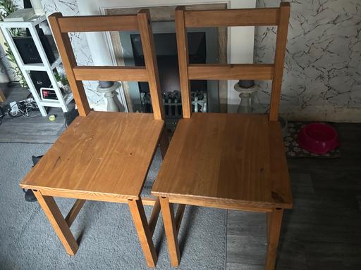 Buy & Sell West Midlands Birmingham - Photos for 2 wooden chairs