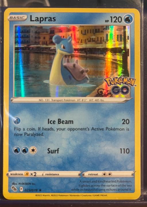 Buy & Sell Hertfordshire North Hertfordshire - Photos for Pokemon card - Lapras 023/078 Pokemon Go