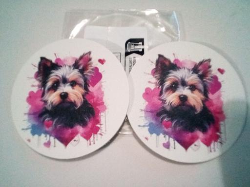 Vehicles Lincolnshire East Lindsey - Photos for 2 Yorkie terrier car coasters