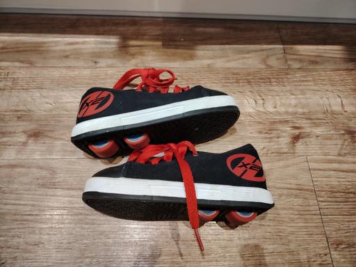 Buy & Sell Staffordshire Stoke-on-Trent - Photos for Black Heelys trainers 2 wheels size 12 kids