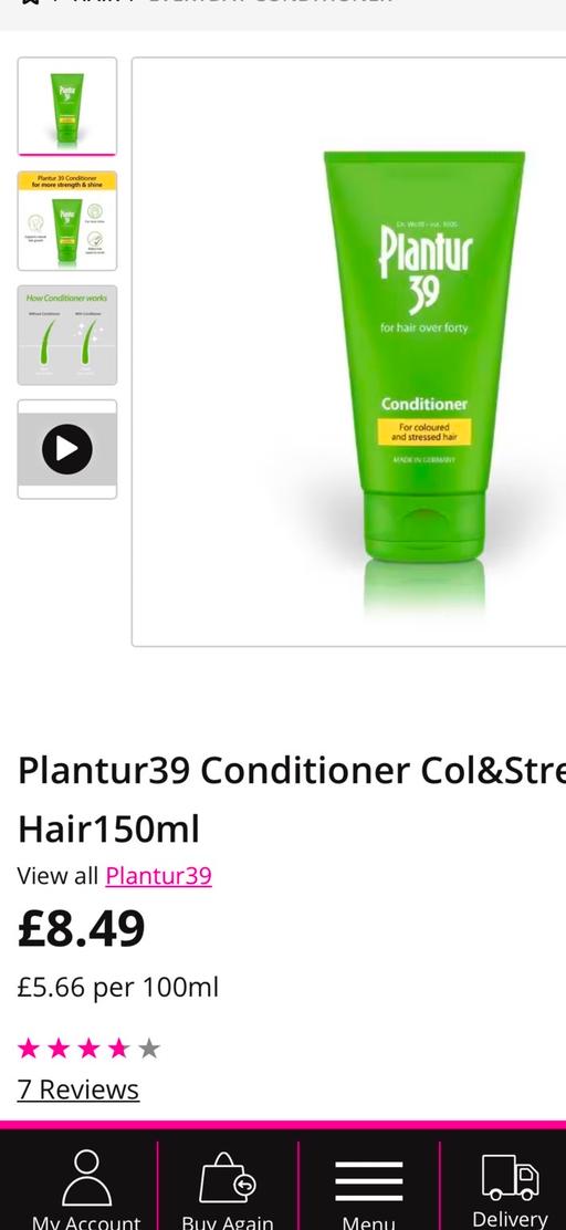 Buy & Sell West London Notting Hill - West London - Photos for PLANTUR 39 -150ML HAIR CONDITIONER RRP £8.49